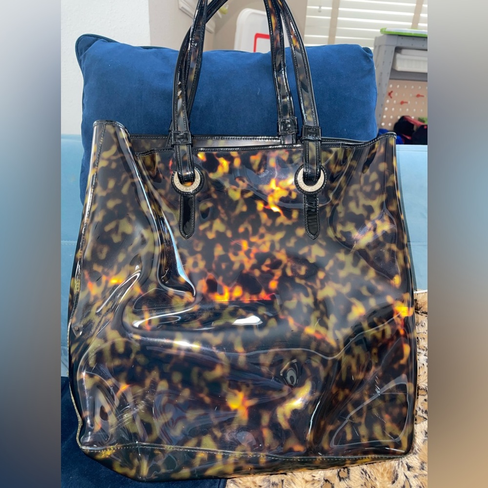 Elaine Turner Tortoise plastic tote
